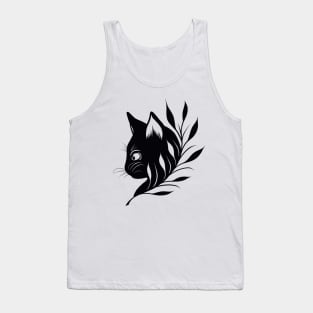 Black cat Tank Top